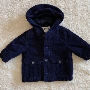 Gymboree Corduroy Navy Coat size 6-12 months